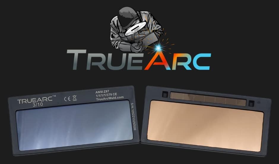 TrueArc Gold Auto-Darkening HD Welding Lens – Replacement True Color Filter – Fits most 2 x 4 1/4 Welding Hoods – Shade 10
