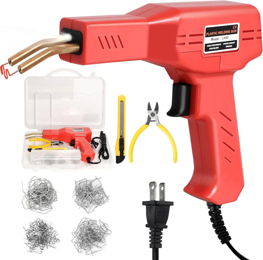 ATOLS Plastic Welder, Plastic Welding Kit, Hot Stapler Kit, Plastic Welder Gun Kit, Car Bumper Repair Kit, Plastic Repair Kit with Staples, Portable Toolbox - Amazon.com