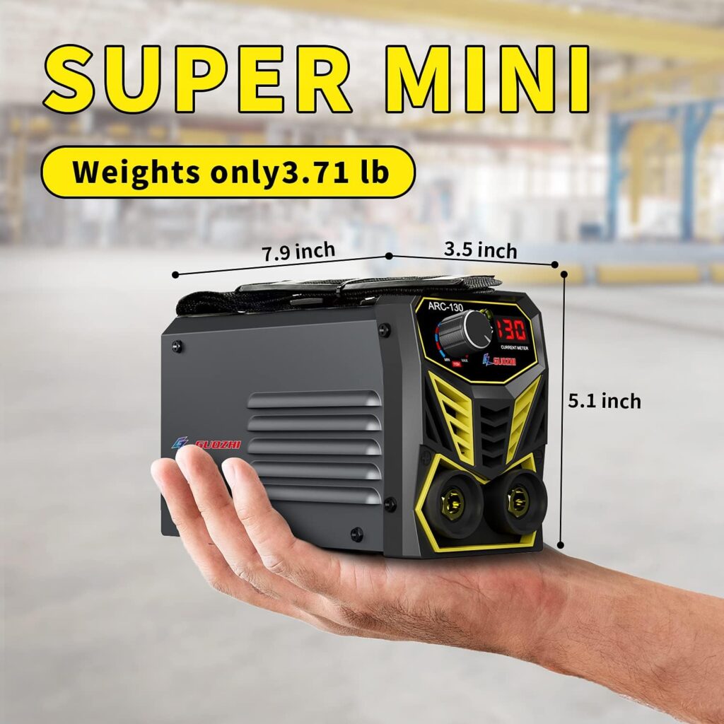 GZ GUOZHI 130A Stick Welder, Super Mini and Portable Welding Machine, Hot Start 110V ARC MMA Welder Machine, Digital Display IGBT Inverter Welder, Welded Normally at Minus 20 Degree : Tools  Home Improvement