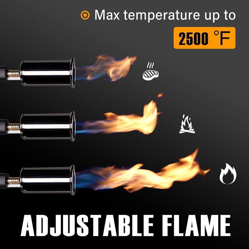 ravs Refillable Butane Torch, Pure Copper Soldering Torches with Adjustable Precision Flame, Blow Torch for Welding, Resin Art, Dental and Crafts. Industrial Lighters - Gas Not Included