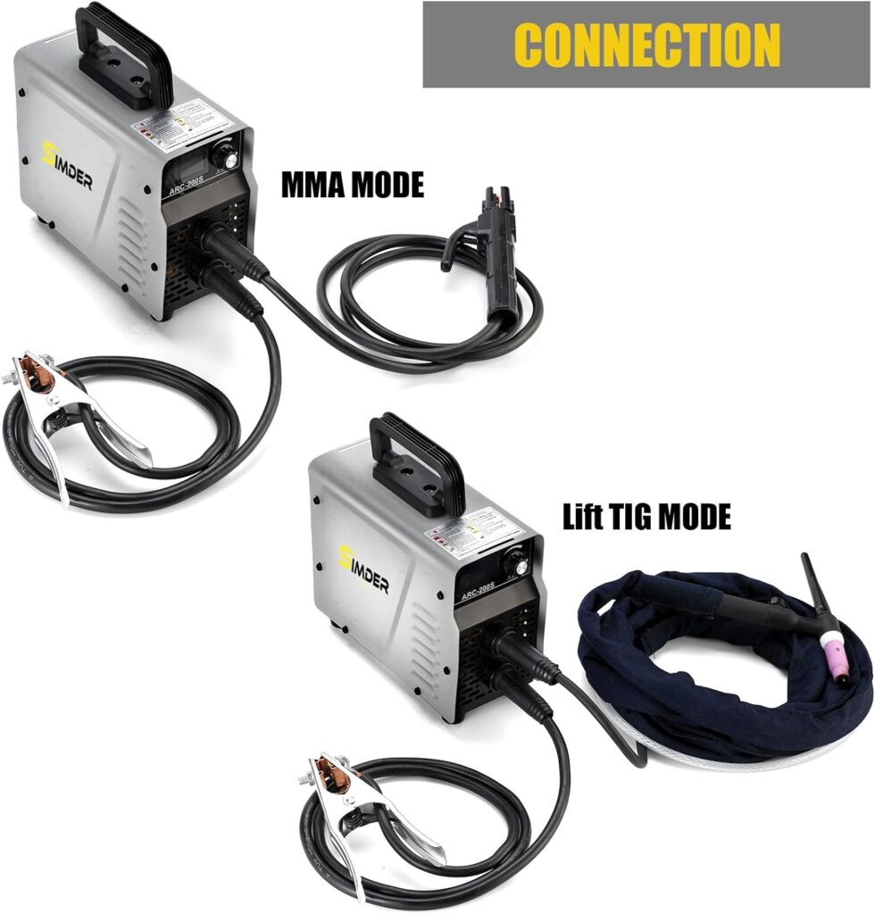 SSIMDER Stick Welder Machine ARC/LIFT TIG 2 In 1 Welding Machine Mini ARC Welder ARC200S 110v/220v Hot Start ARC Force Anti-Stick Portable ARC/TIG Welder With Smart LCD IGBT Digital Welder