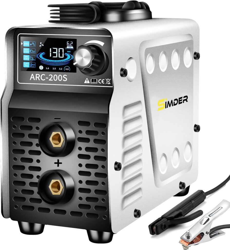 SSIMDER Stick Welder Machine ARC/LIFT TIG 2 In 1 Welding Machine Mini ARC Welder ARC200S 110v/220v Hot Start ARC Force Anti-Stick Portable ARC/TIG Welder With Smart LCD IGBT Digital Welder