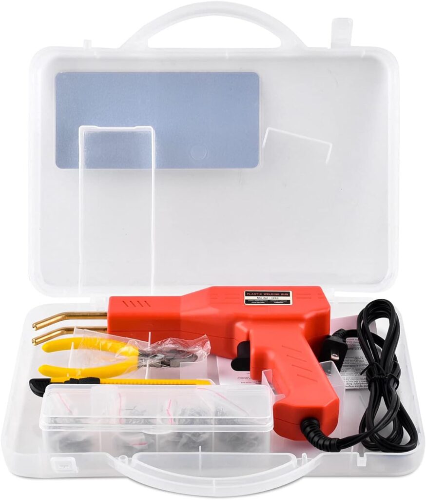 Wrdlosy Plastic Welder, 800PCS Staples, Plastic Welding Kit, Must Have For DIYers, Instant On/Off, Plastic Welder Kit, Bumper Repair Kit Plastic Repair Kit, Portable Toolbox, Hot Stapler